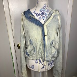Topshop denim linen jacket